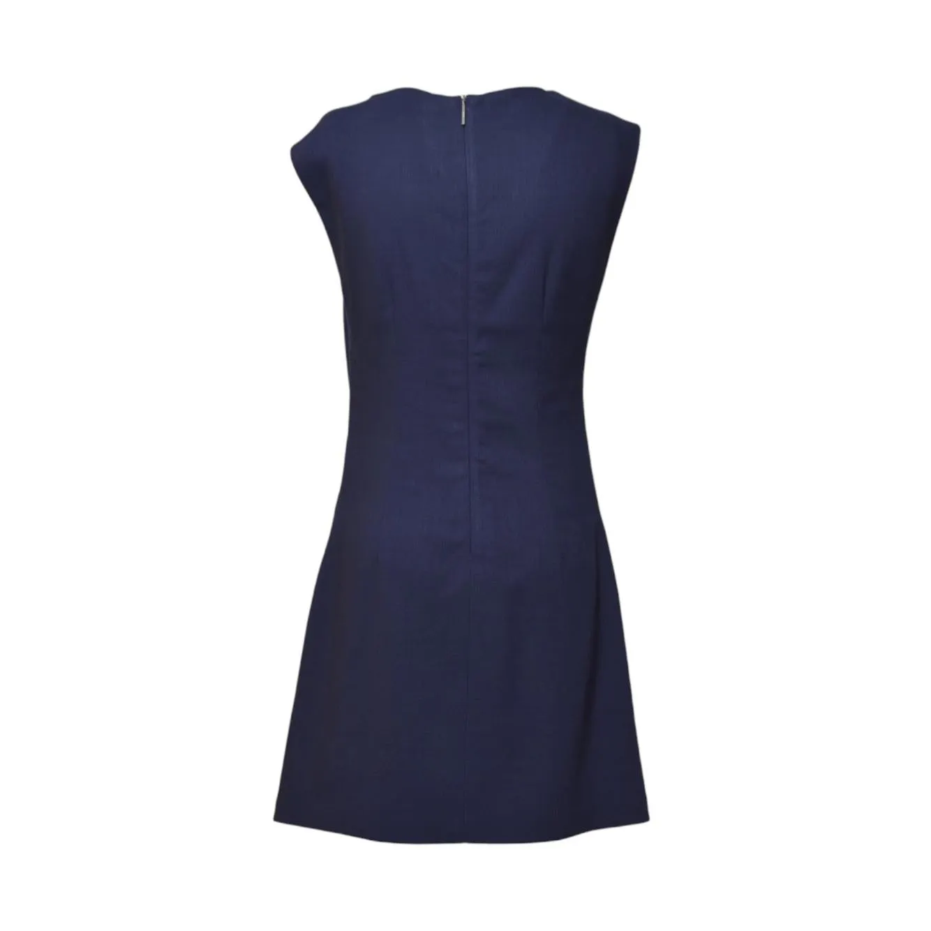 MSGM 3841MDA33257106 abito corto blu drappeggio