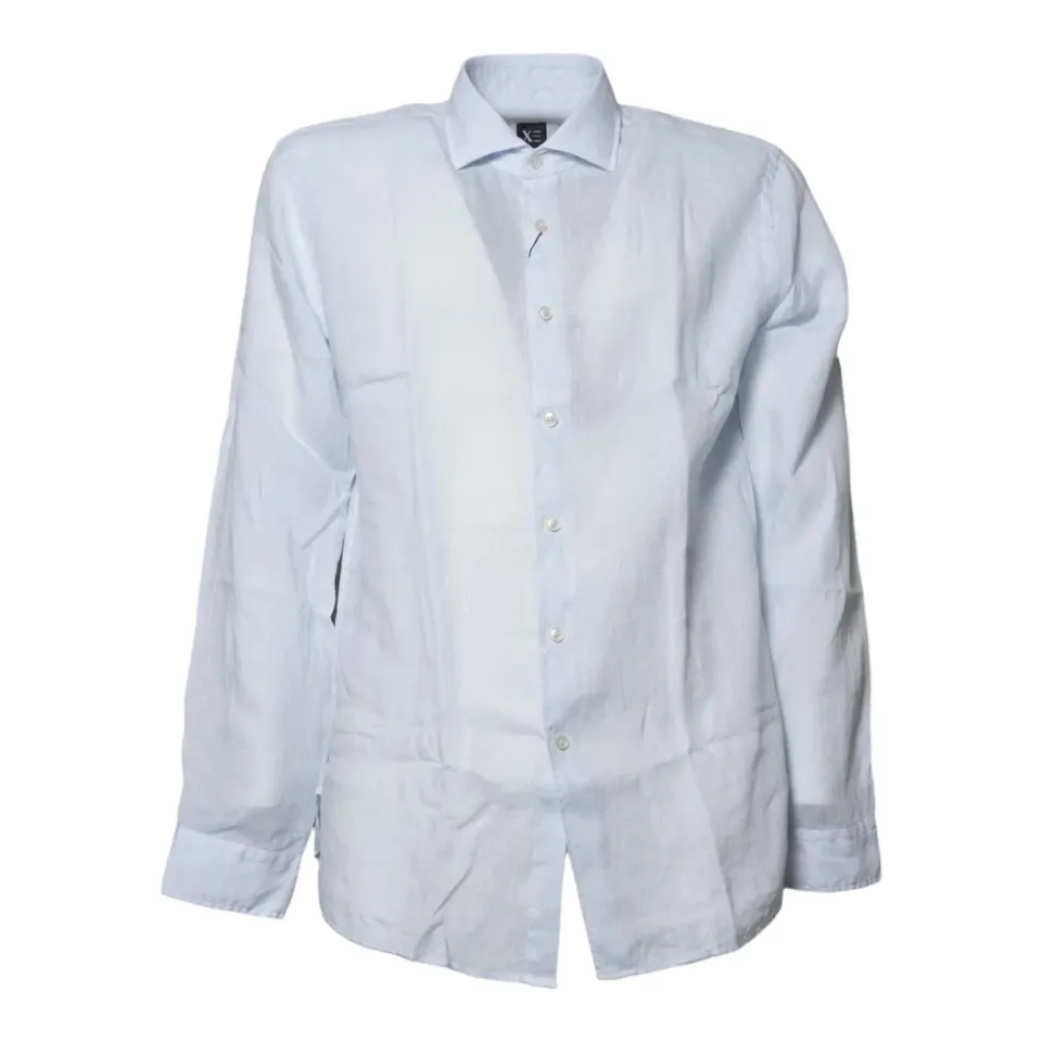 Jade 422ML21191 422ML21191748 camicia lino azzurro chiaro