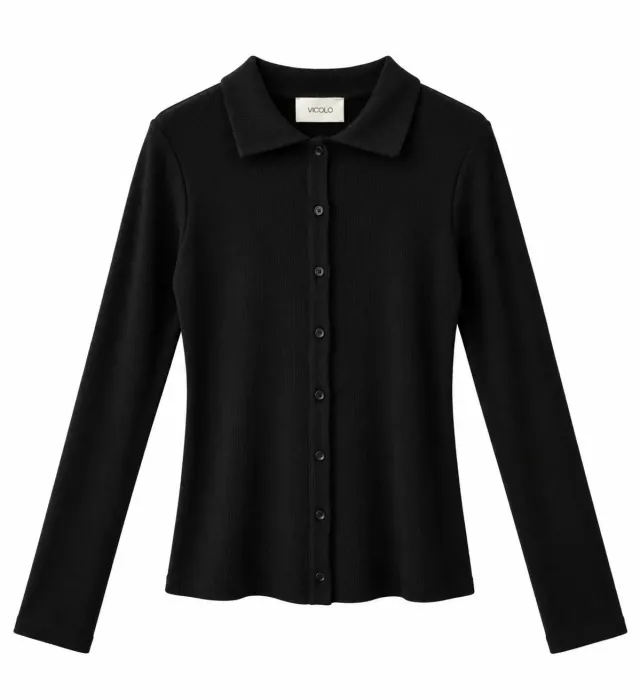 Vicolo Polo in Costina Maglia Nera Unica