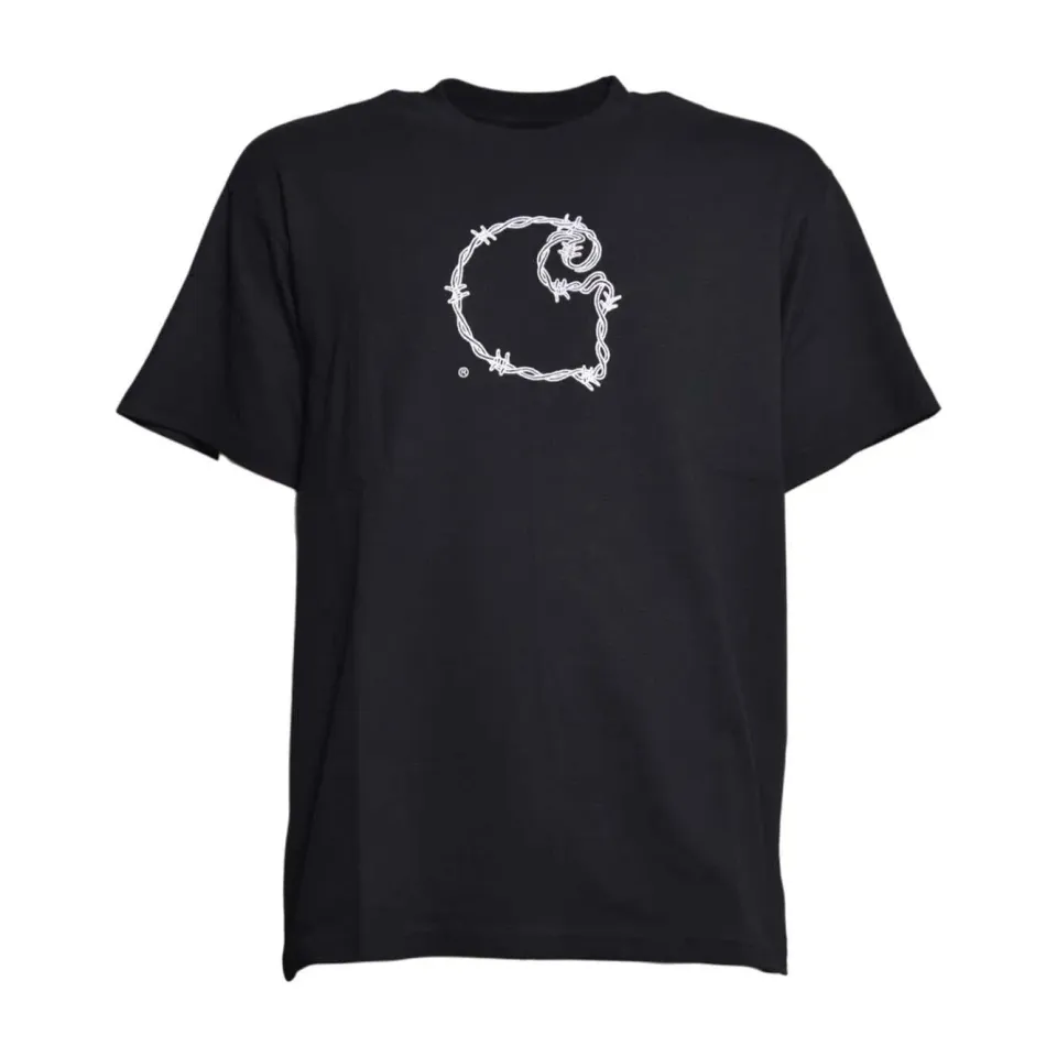 Carhartt WIP I036237 S/S Barbwire C t-shirt nera