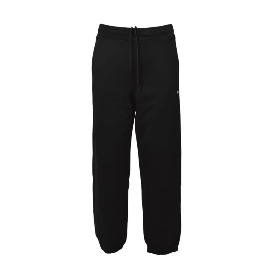 MSGM 2000MP500300000 pantalone tuta nero cotone