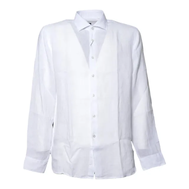 XE 422ML21191 camicia donna bianco in lino