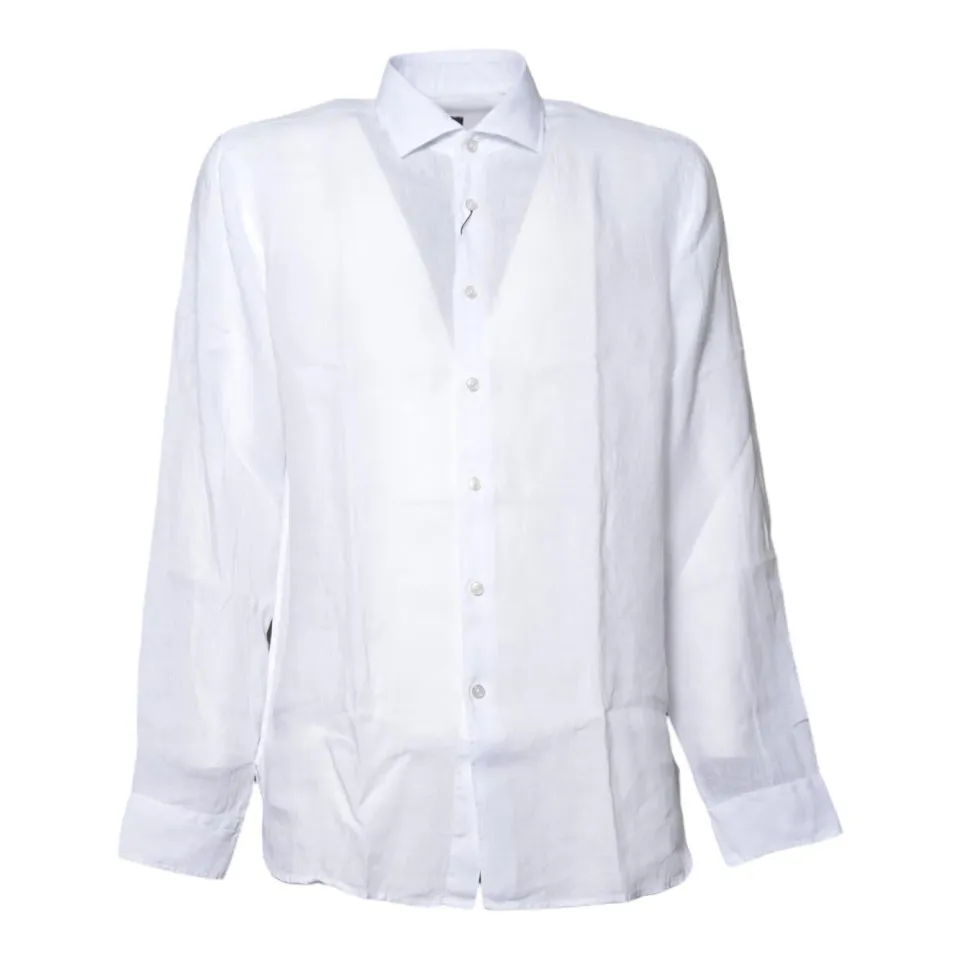 XE 422ML21191 camicia donna bianco in lino