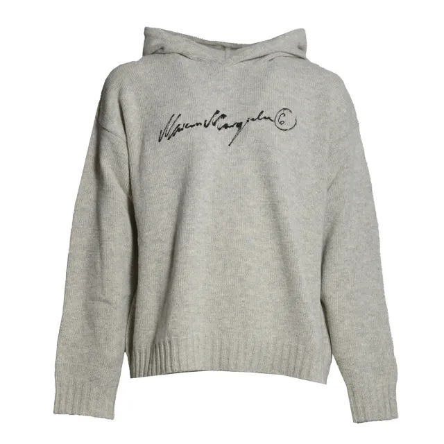MM6 Maison Margiela SH0HL0051M13288806S cardigan lana grigio