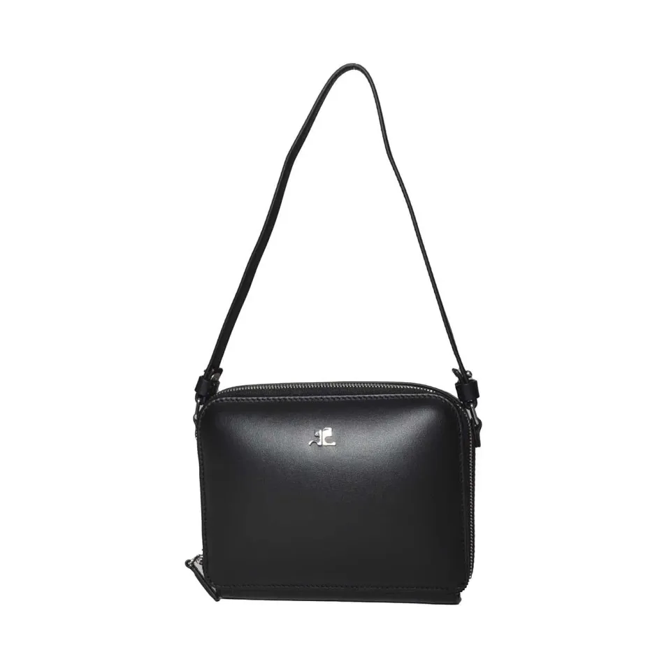 Courregès Cloud Chained 424GSA146CR0065 borsa pelle nera