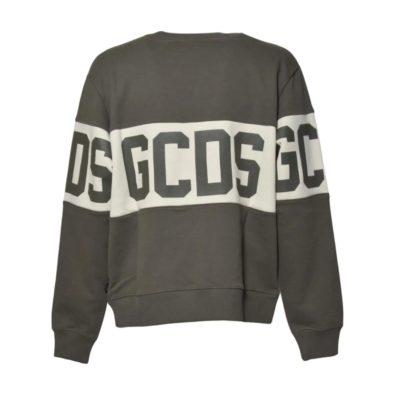 Gcds B1XM1511JD1 Felpa verde militare cotone