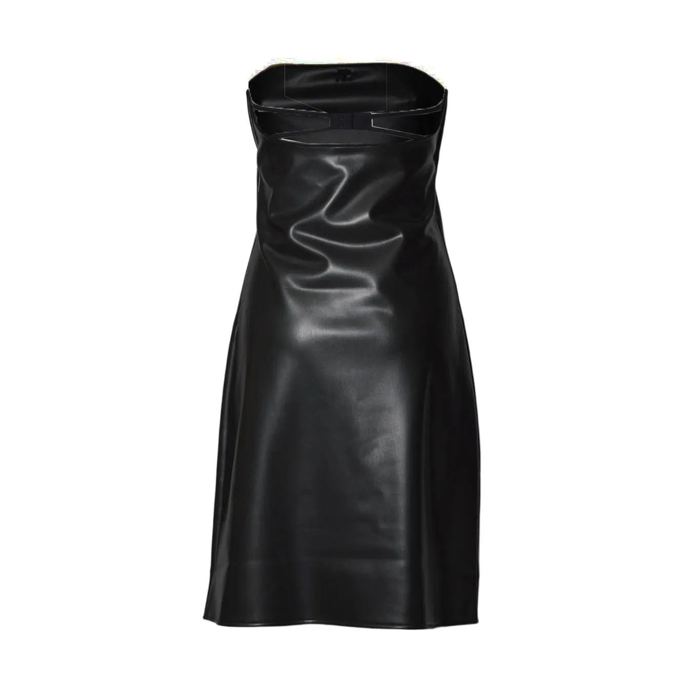 Courreges 425JRO749PU0049 abito bustier nero lingerie S
