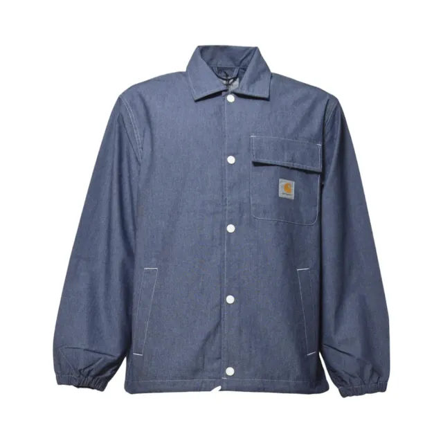 Carhartt WIP I034526 Blake giacca chambray azzurra XL