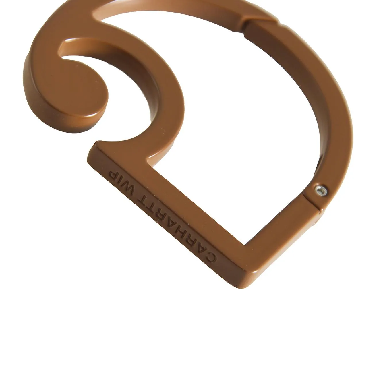 Carhartt WIP I036650 portachiavi moschettone marrone lega zinco