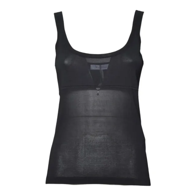 Max Mara Biada 2611361443600 canotta nero viscosa