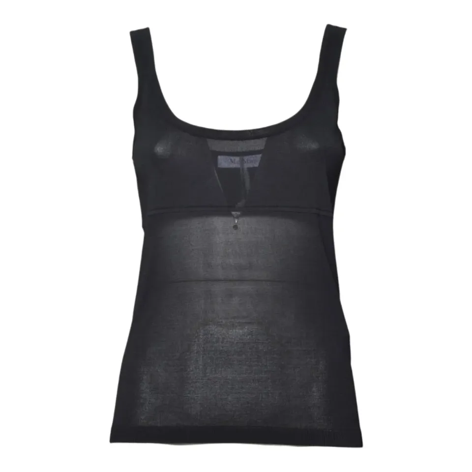 Max Mara Biada 2611361443600 canotta nero viscosa