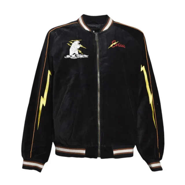Evisu 2EAEJM6JK6021 Giubbino Nero Sukajan Uomo