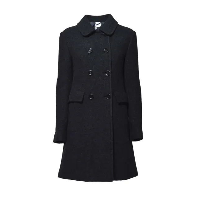 Aspesi 0757 Cappotto Lana Donna Blu Notte Taglia 46
