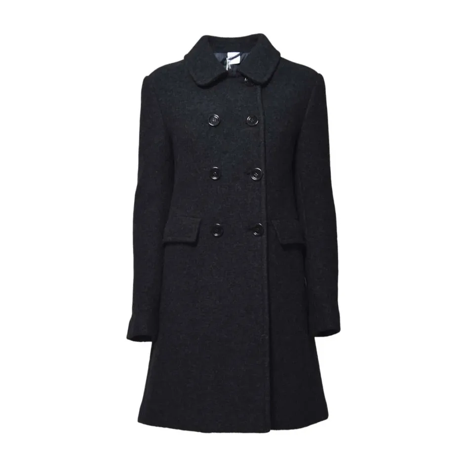 Aspesi 0757 Cappotto Lana Donna Blu Notte Taglia 46