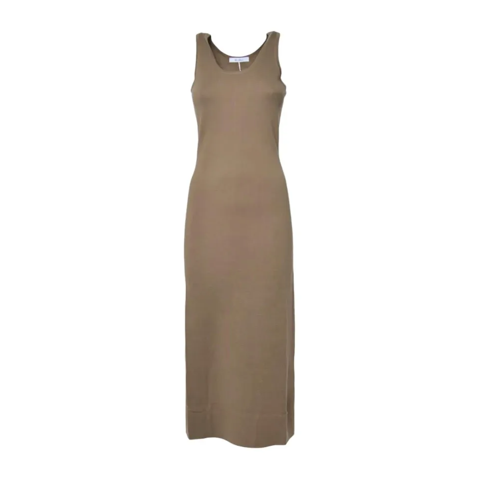 Max Mara Aceri 2521326031600 vestito lana nocciola XS