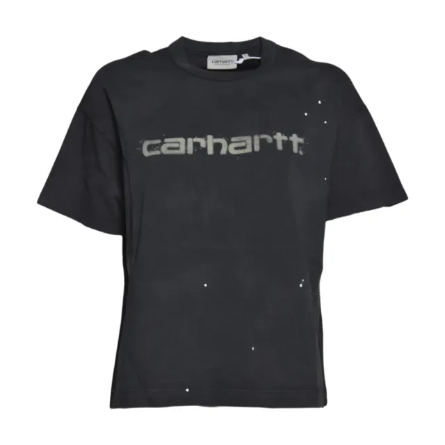 Carhartt WIP I036848 t-shirt nero lavato cotone
