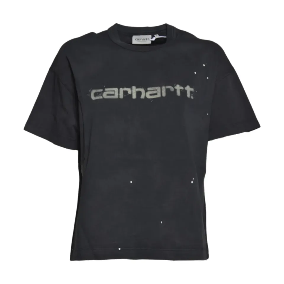 Carhartt WIP I036848 t-shirt nero lavato cotone