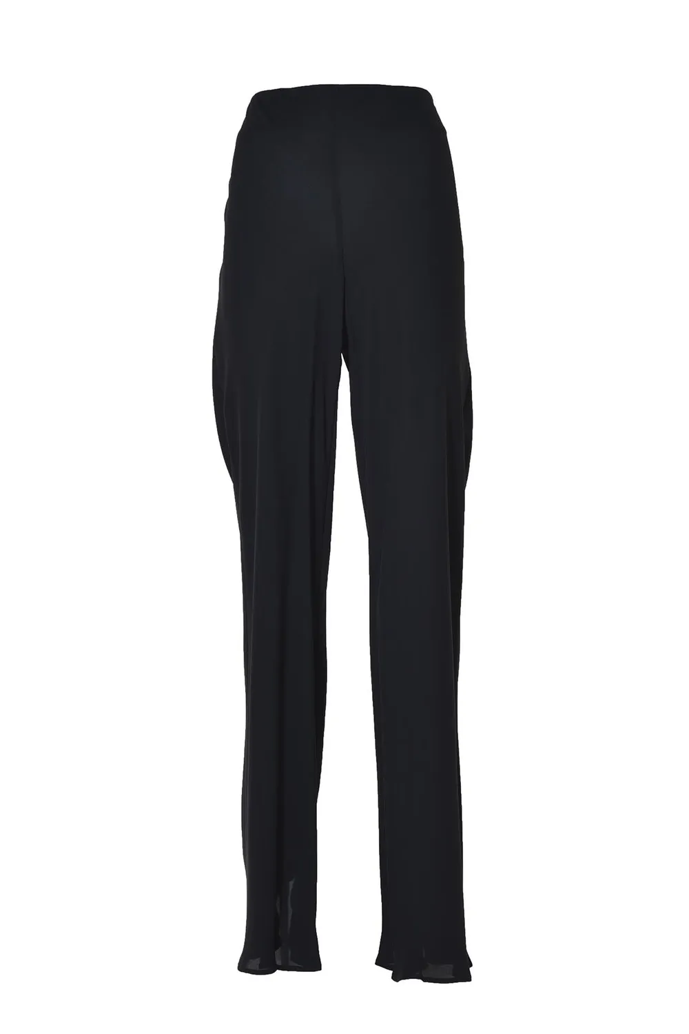 Alberta Ferretti A03070119 pantalone flare nero viscosa