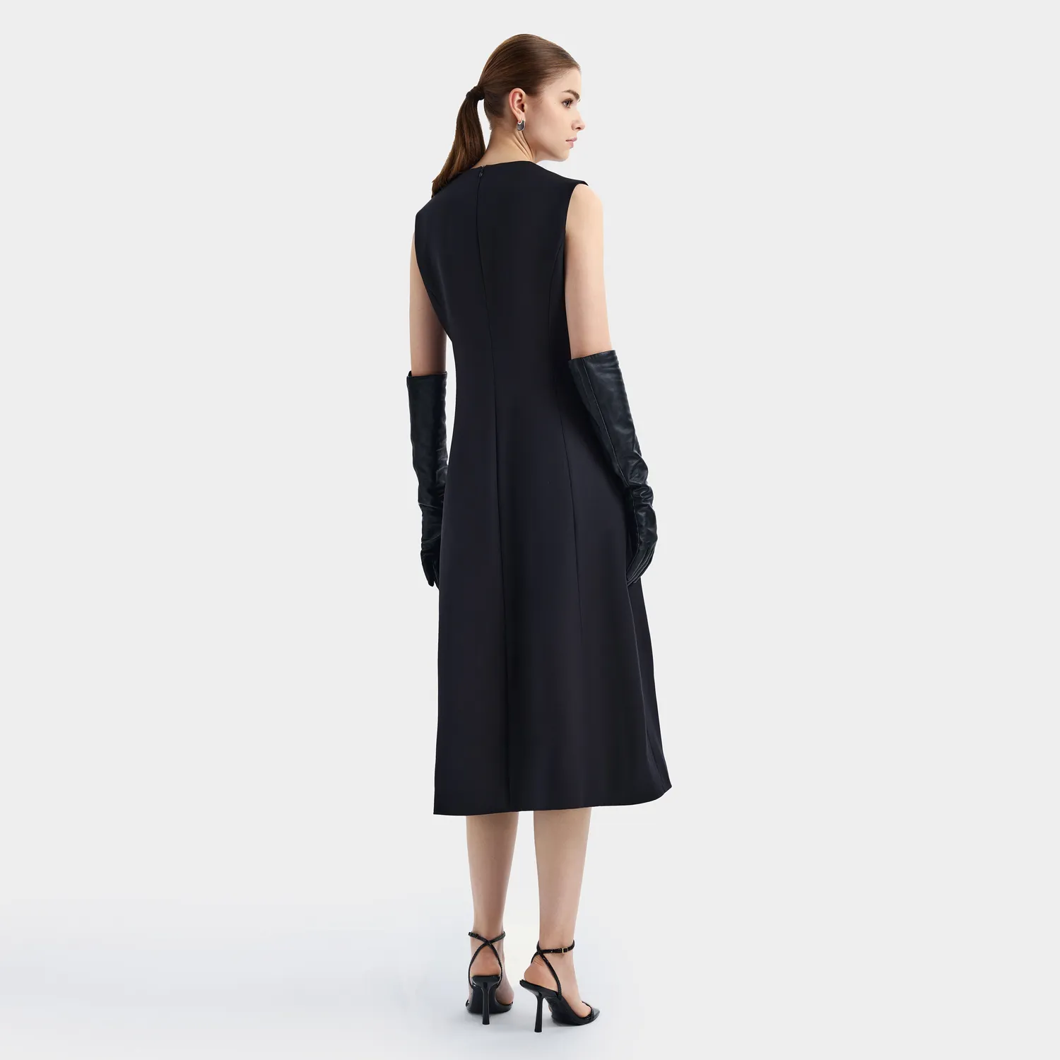 PORTS Classic Essential Little Black Dress abito nero smanicato