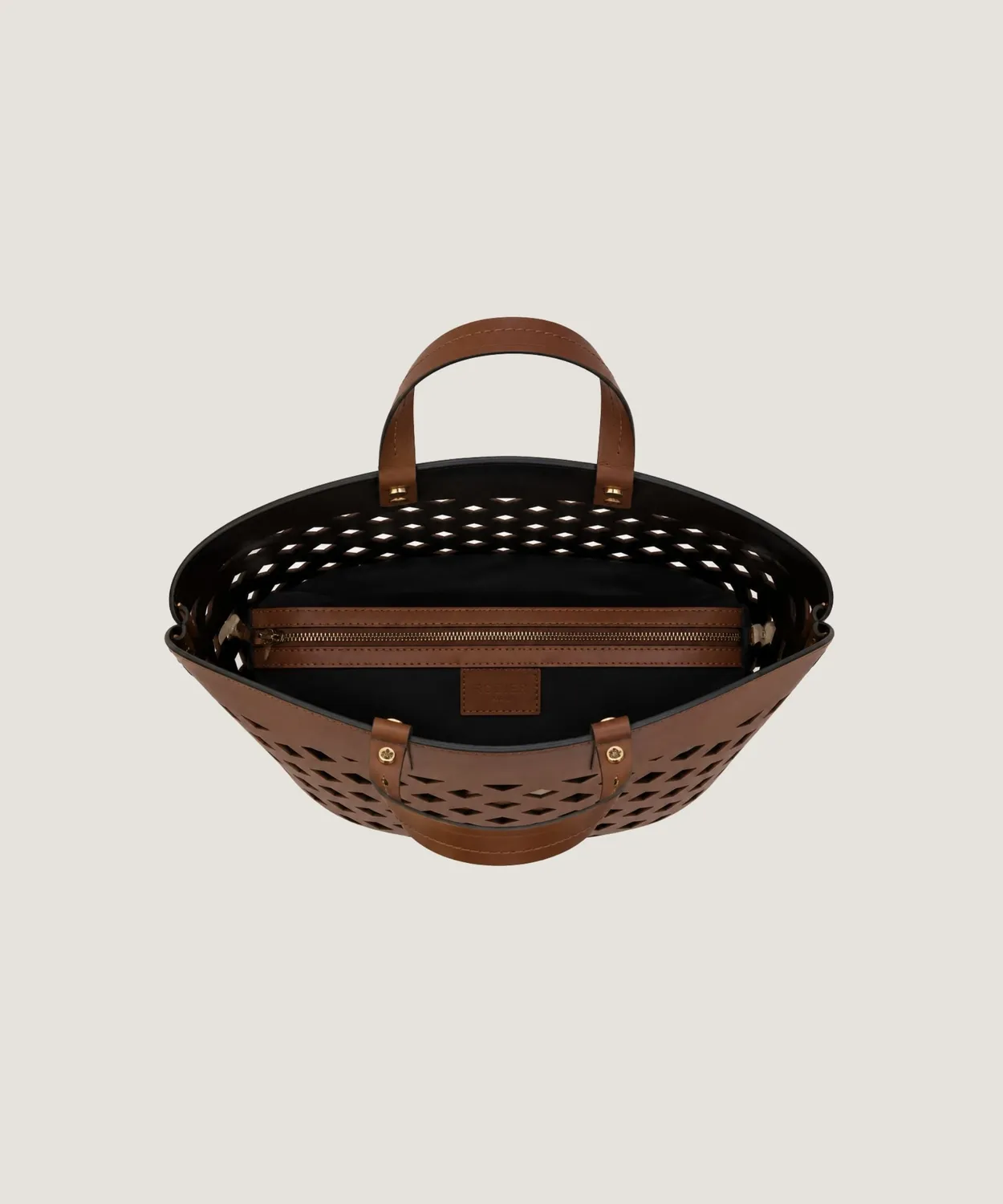 Rodier Vittoria piccola borsa secchiello camel