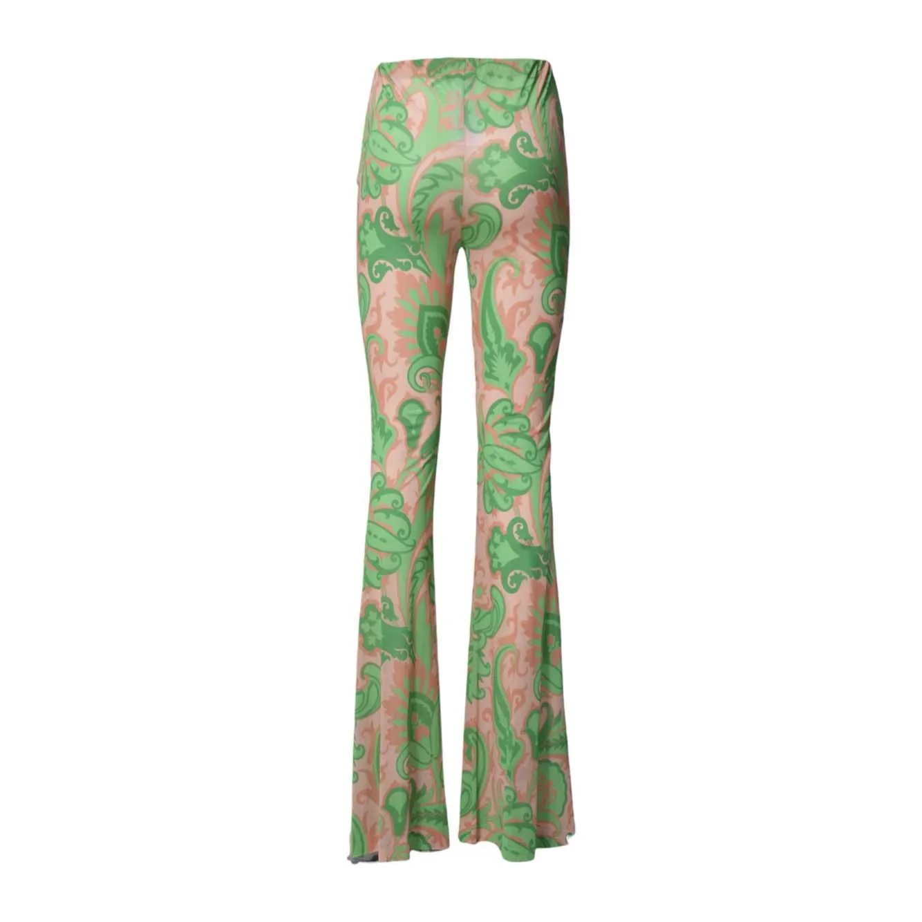 Etro WREA002699IA442 pantalone flare paisley rosa