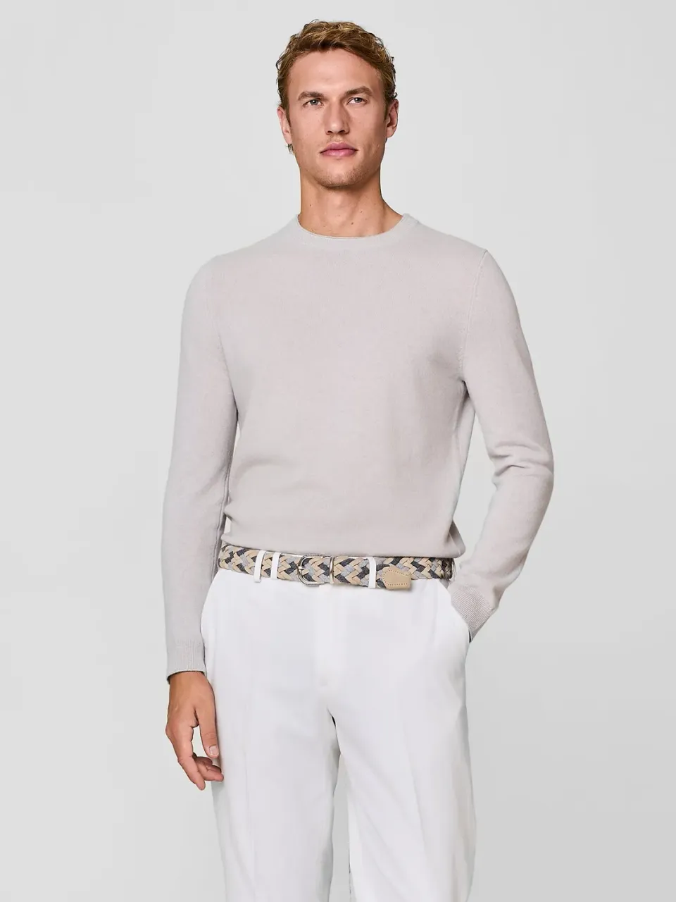 Paul Taylor Girocollo Cashmere Lana Burro Doppio Collo