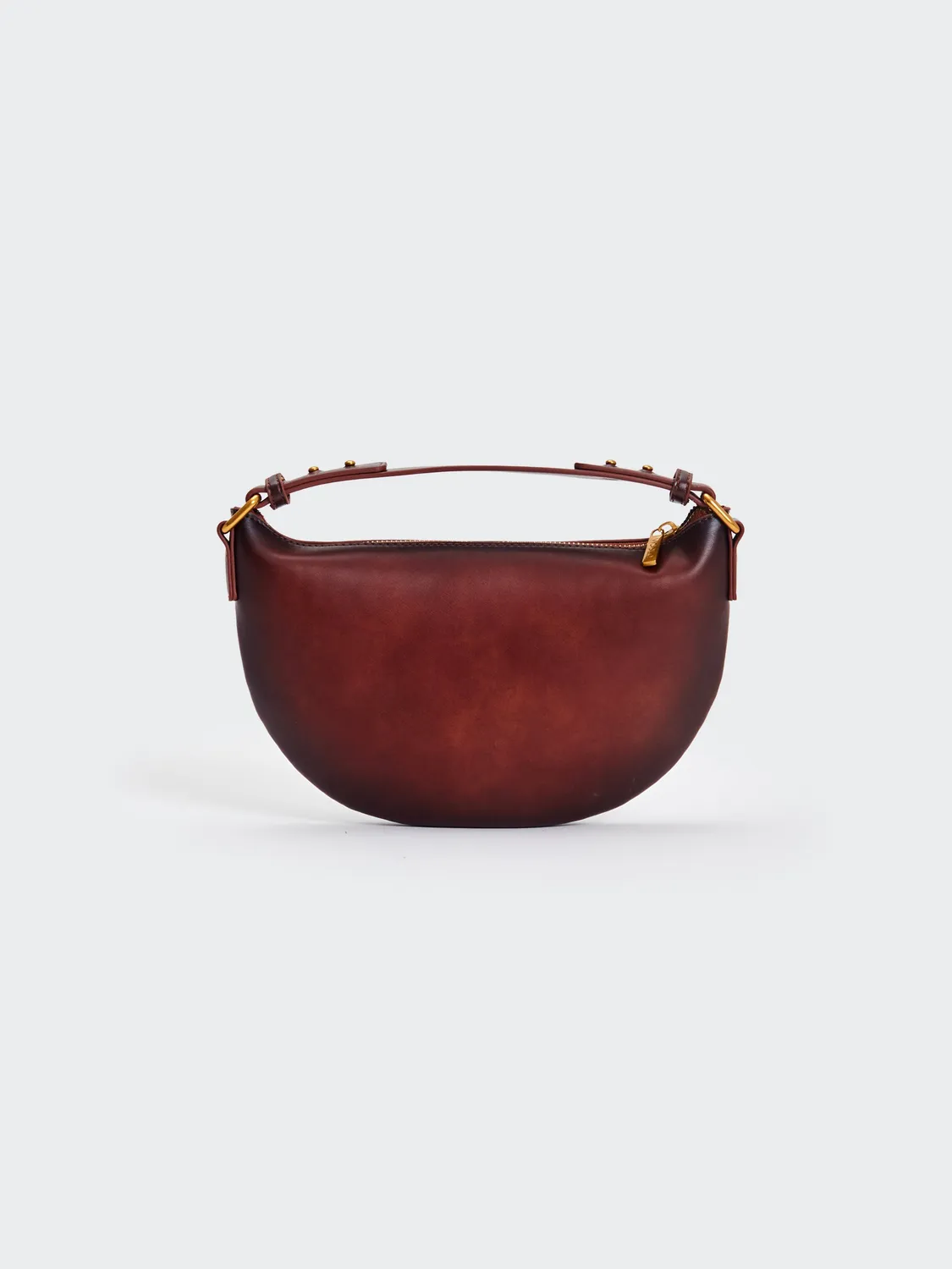 Vicolo Croissant borsa mano moro ecopelle
