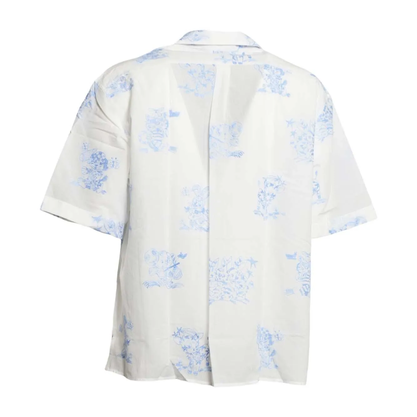 Kenzo FG55CH1359EG camicia hawaiana bianco azzurro