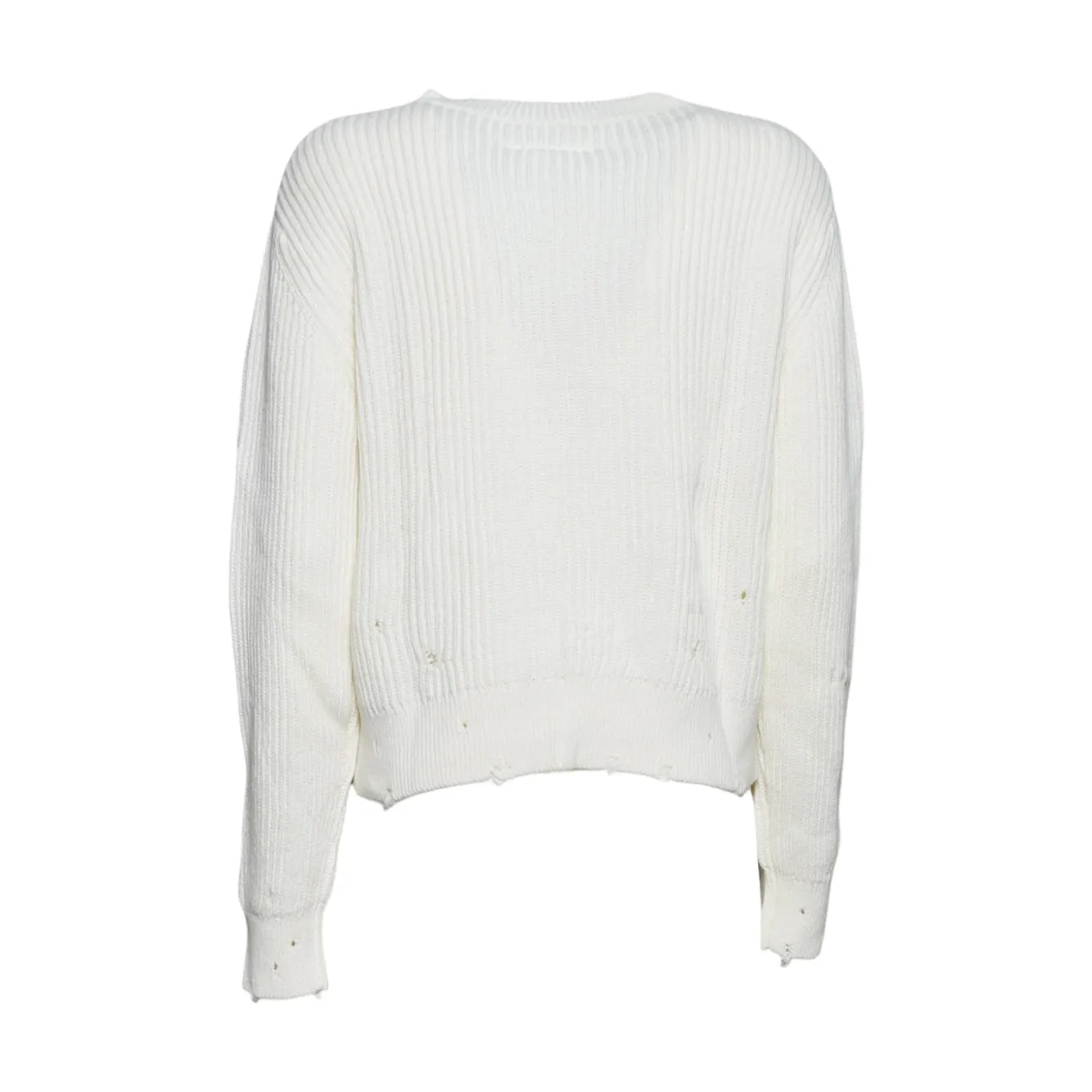 MM6 Maison Margiela M61057 cardigan panna lana bambino