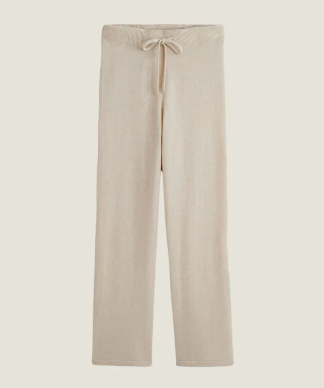 Rodier jogging cashmere pantaloni donna bianco crema