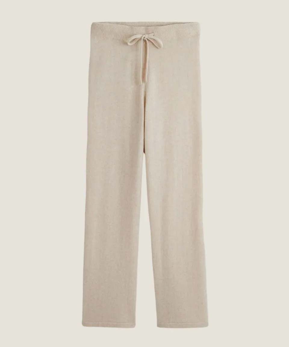 Rodier jogging cashmere pantaloni donna bianco crema