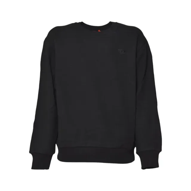 Diesel Junior J022740GYCJ felpa nera bambino cotone