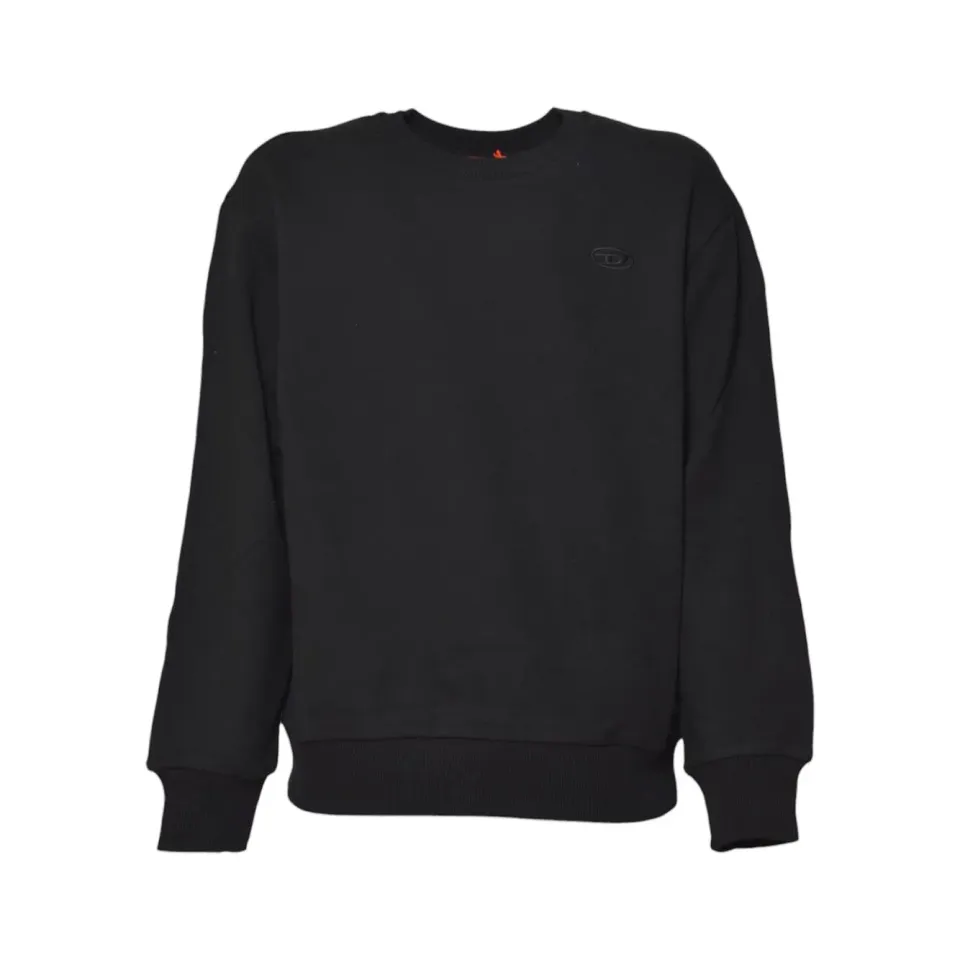 Diesel Junior J022740GYCJ felpa nera bambino cotone