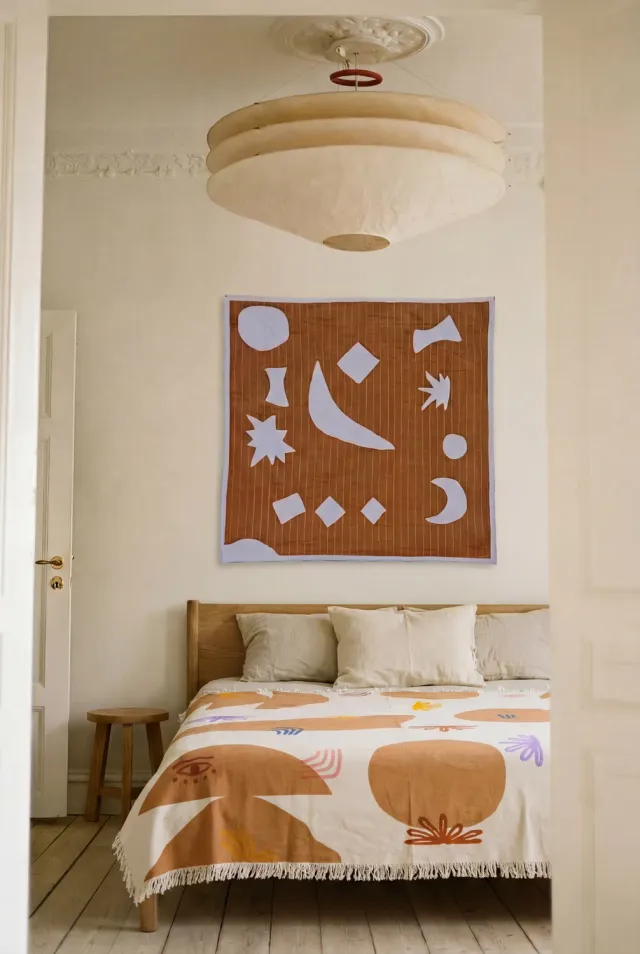 Jyoti Aakaar Blockprint copriletto savanna