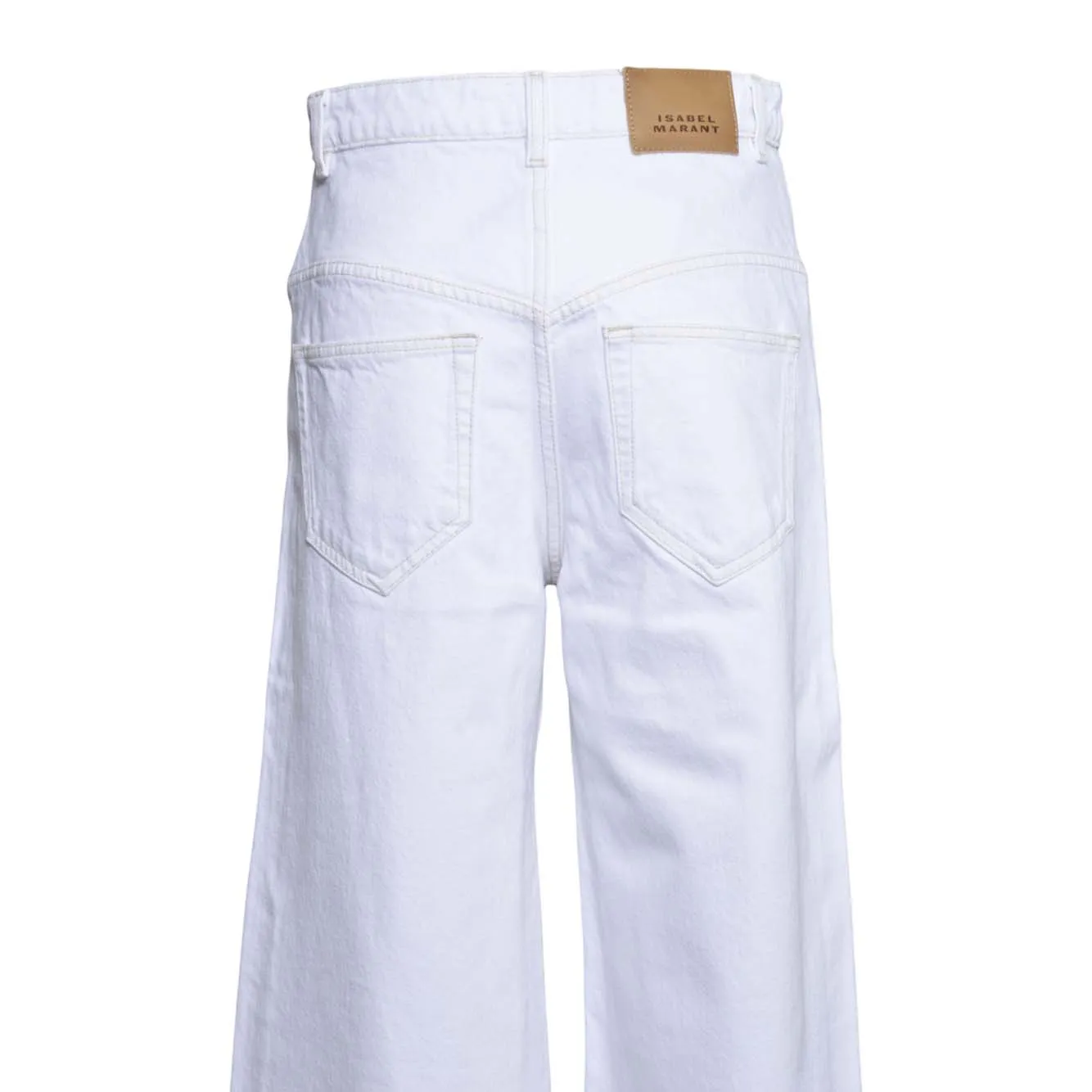 Isabel Marant Lemony PA0052FBD1H02I jeans donna bianco cotone