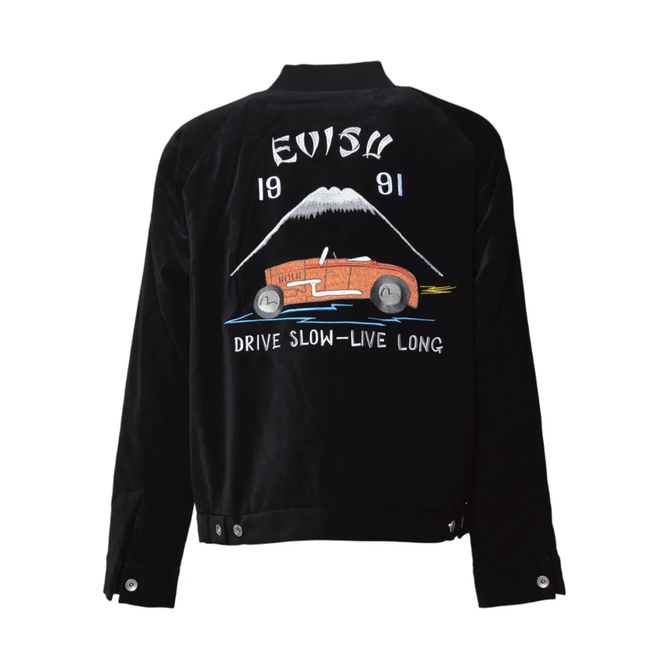 Evisu 2EAEJM5JK6101 bomber uomo nero imbottito L