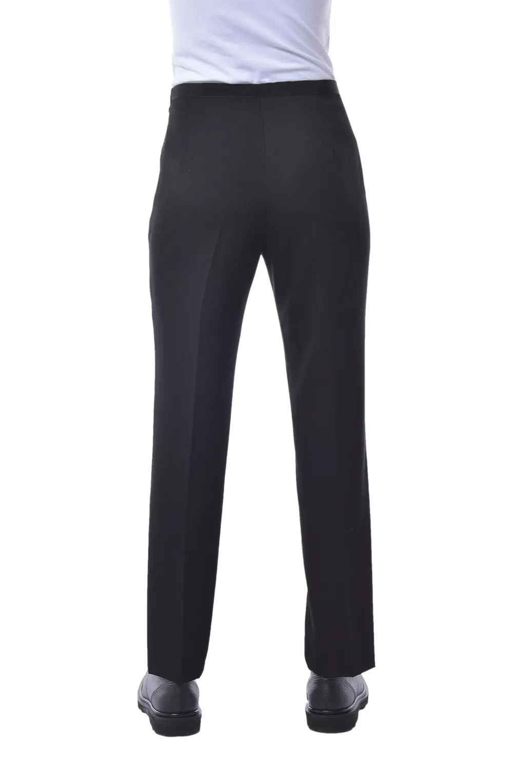 Etro 18857581 pantalone donna nero twill lana a sigaretta