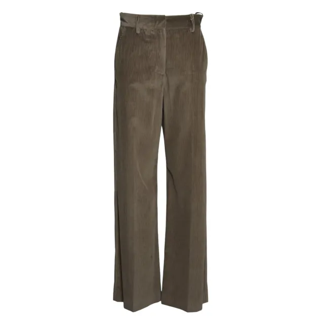 Max Mara Weekend Tania pantaloni donna marrone cotone