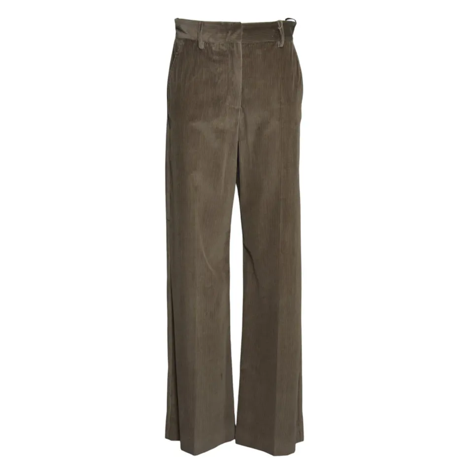 Max Mara Weekend Tania pantaloni donna marrone cotone
