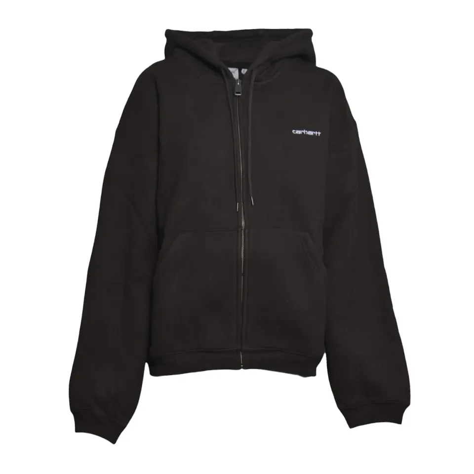Carhartt Wip I037114 felpa zip tabacco-bianco M