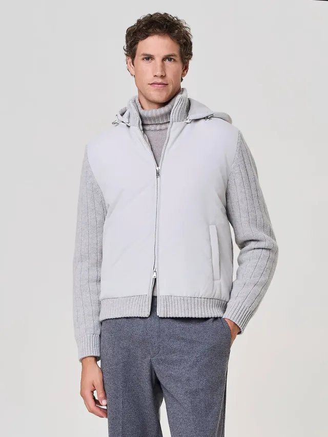 Paul Taylor Giubbino Nylon Lana Imbottito Ghiaccio