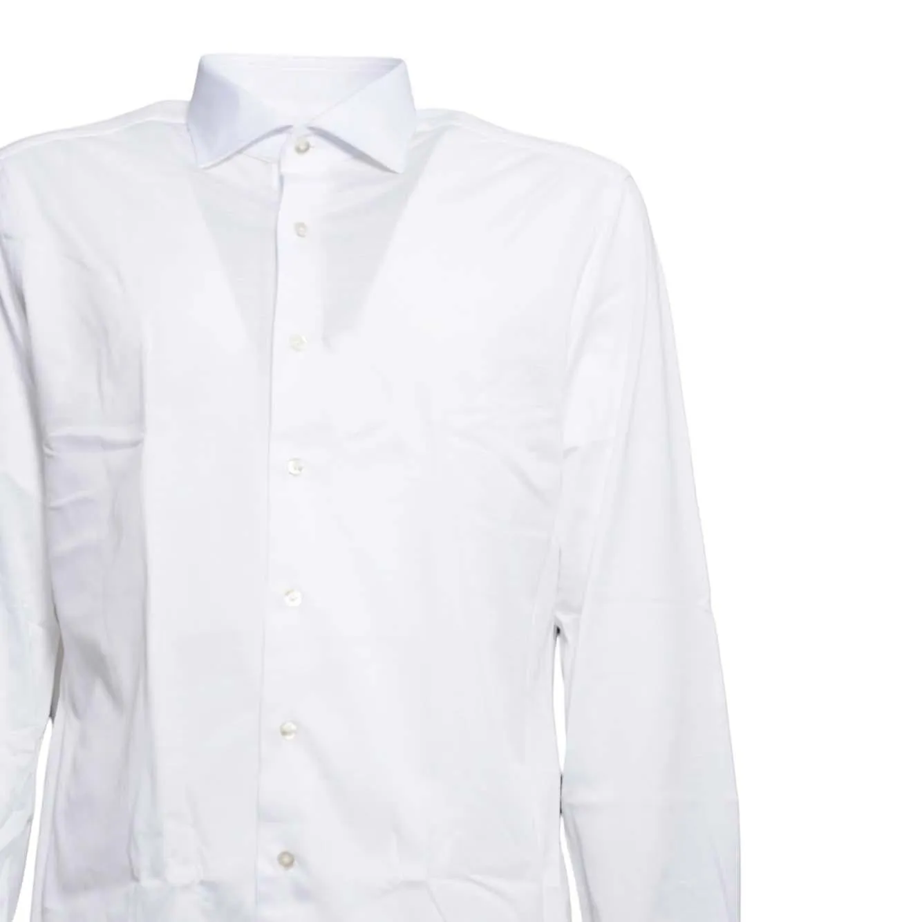 Boriello Collo Piquet camicia bianca donna cotone