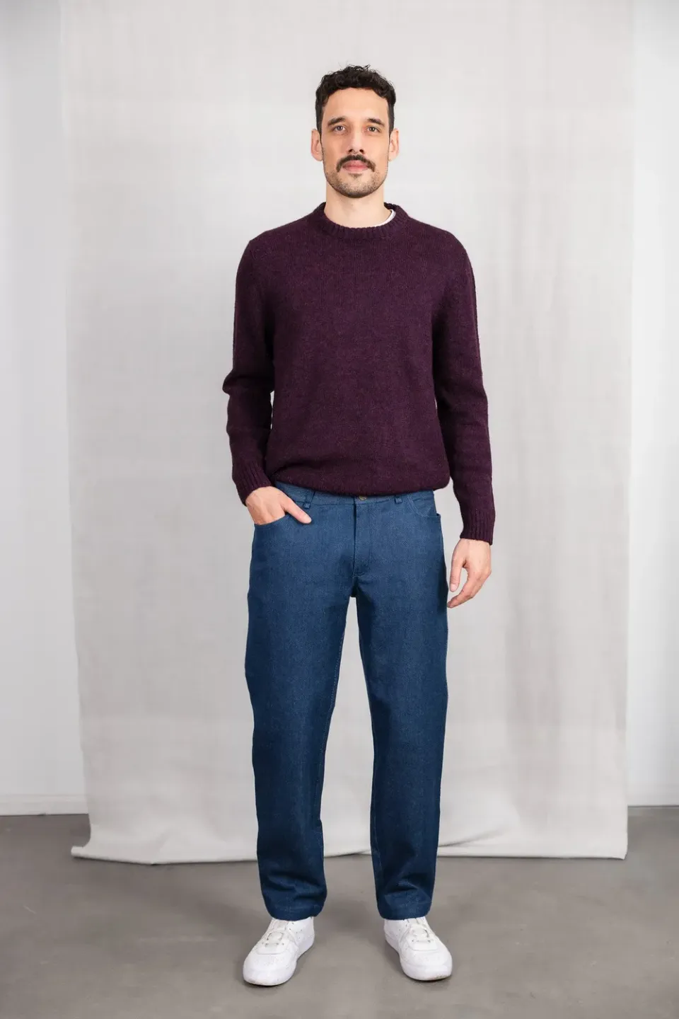 Jyoti Fair Works Prakrit jeans denim cotone