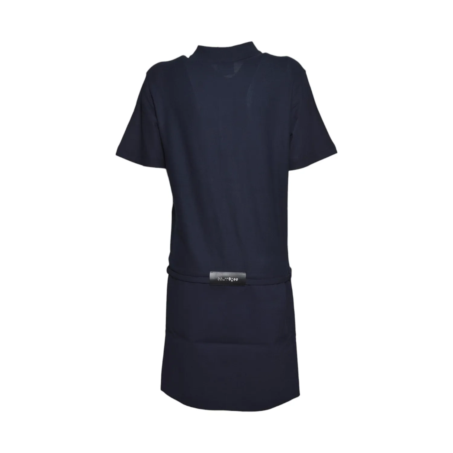 Courrèges 226CRO843W00113 mini abito polo blu