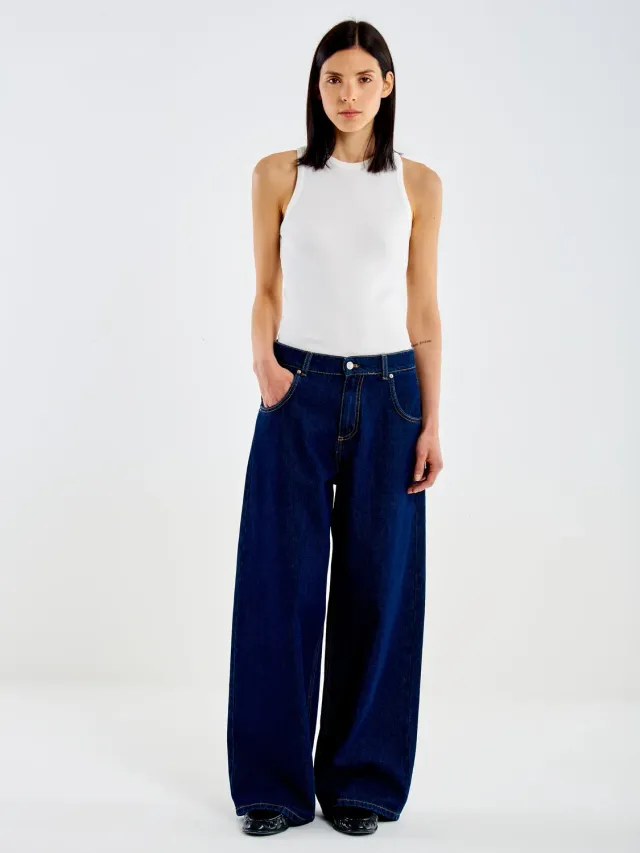 Vicolo Icon Mia Baggy jeans blu rinse