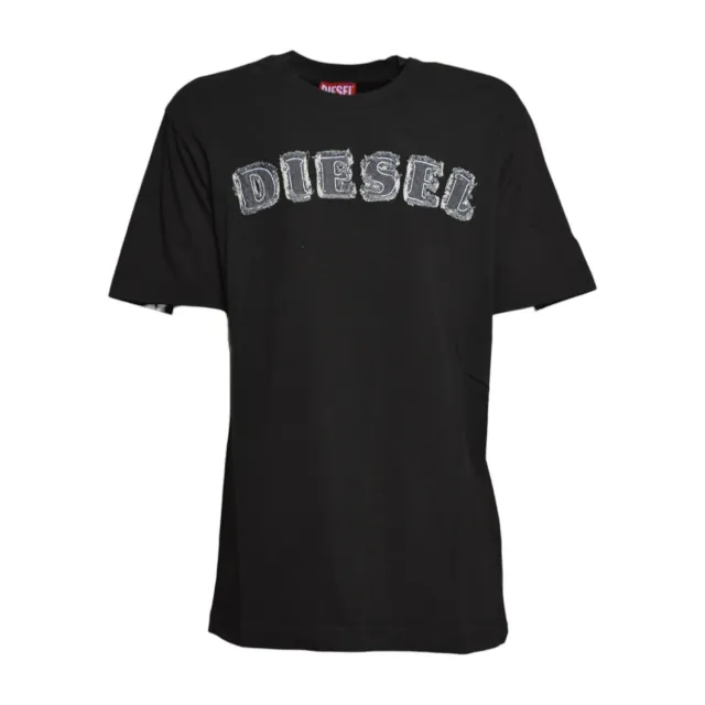 Diesel Junior J02992KYA1Y t-shirt nera cotone ragazzo