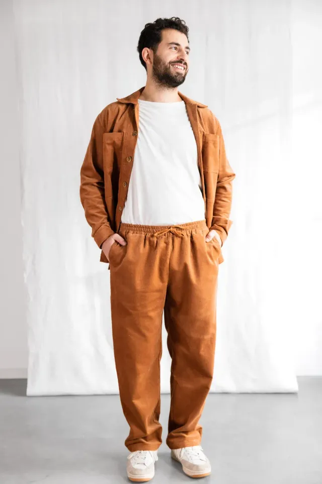 Jyoti Jhan Cinnamon pantaloni velluto cannella