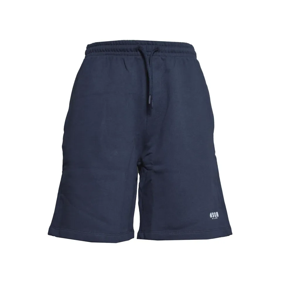 MSGM Junior S6MSJUBE012 bermuda felpa blu notte