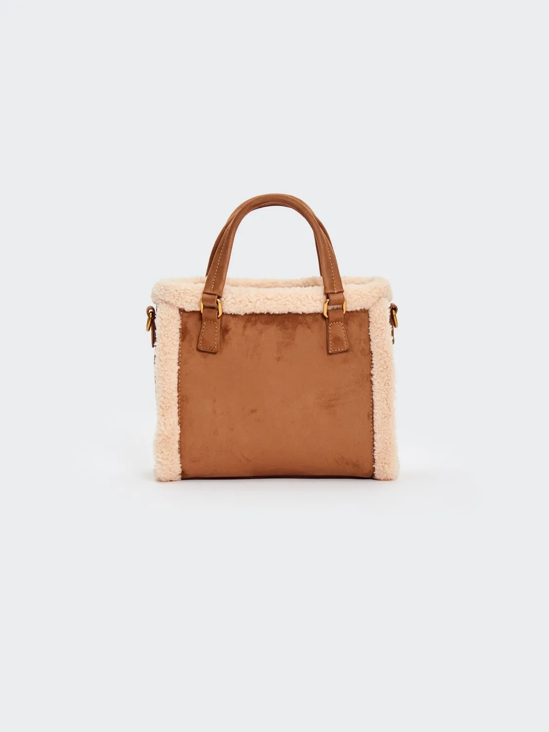 Vicolo Borsa Lumi Mini Tracolla Beige Marrone Unica