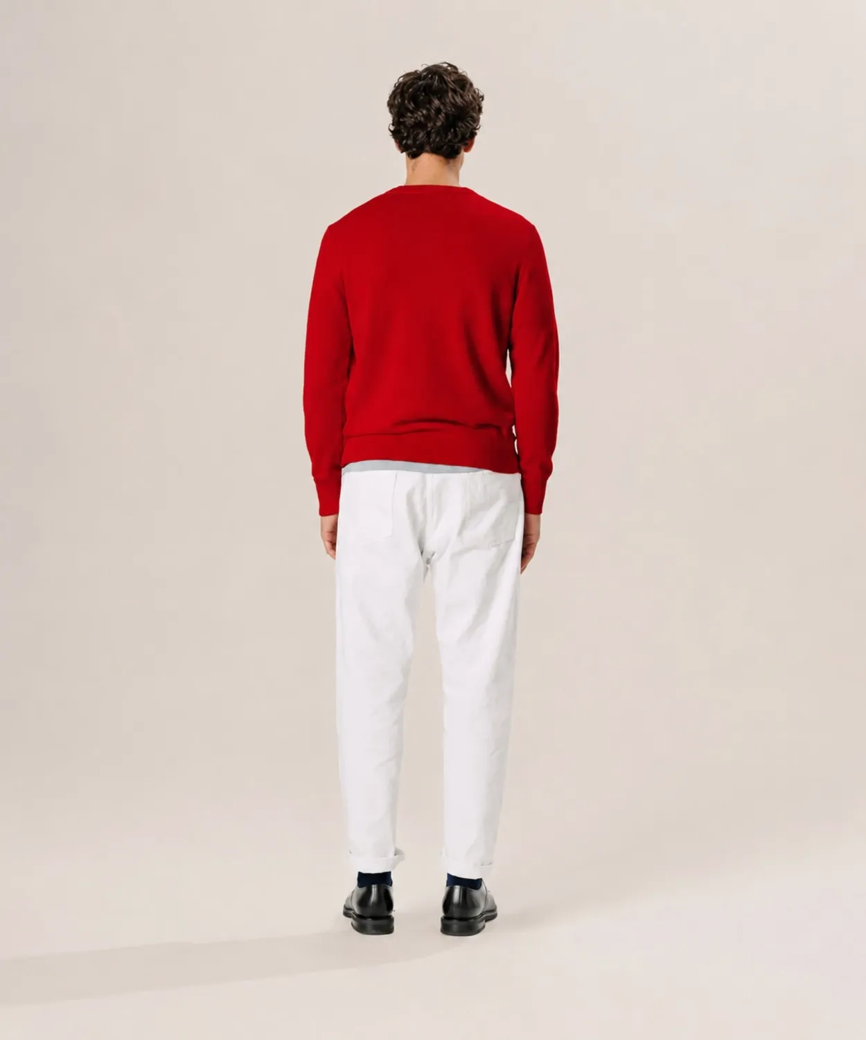 Rodier Maglione girocollo merino uomo rosso